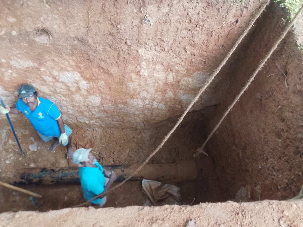 Construction of Valve Chamber for Floor Meter at NWSDB Pettigala