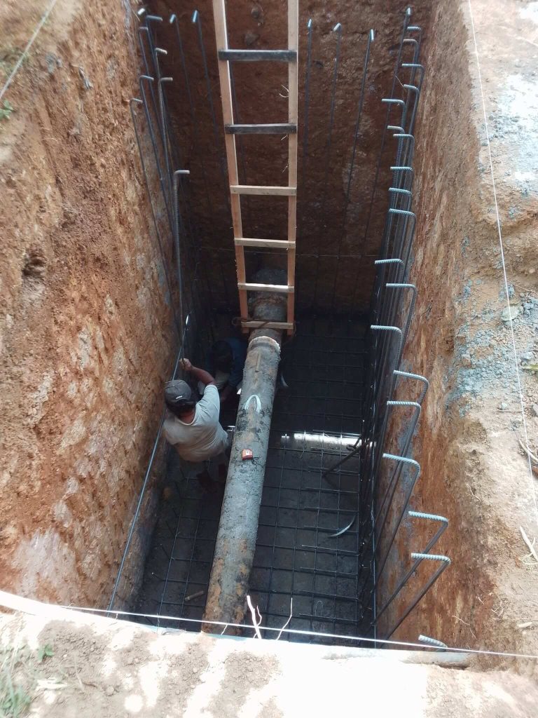 Construction of Valve Chamber for Floor Meter at NWSDB Pettigala