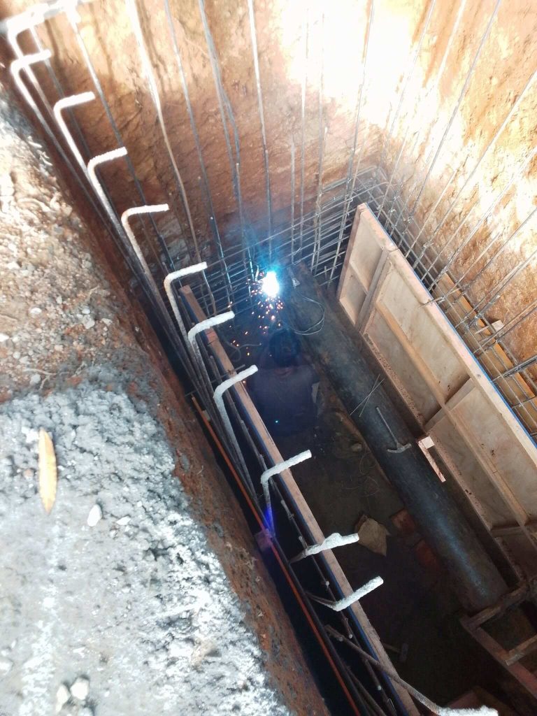Construction of Valve Chamber for Floor Meter at NWSDB Pettigala