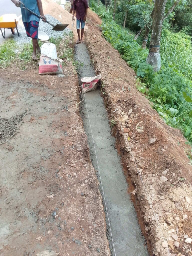 Supplying and Installation of Chain Link Fence Posts at NWSDB Dehiowita