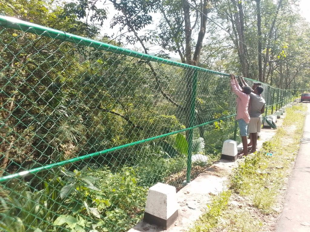 Supplying and Installation of Chain Link Fence Posts at NWSDB Dehiowita