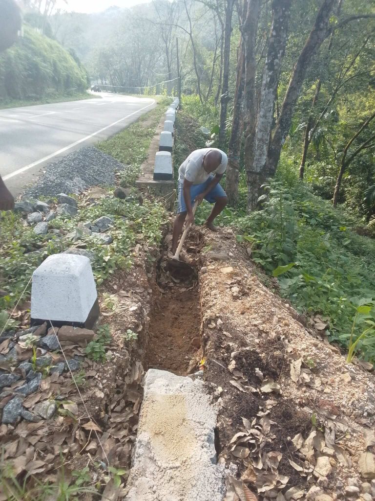 Supplying and Installation of Chain Link Fence Posts at NWSDB Dehiowita