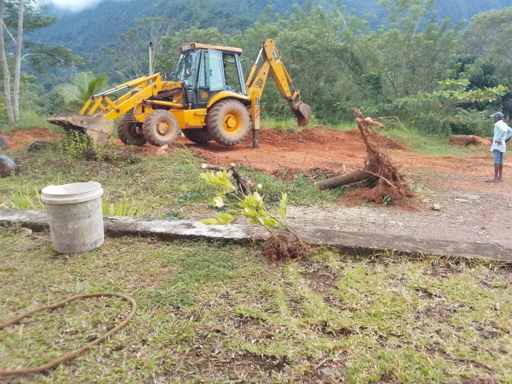 Construction of Vehicle Yard at CEB Polpitiya