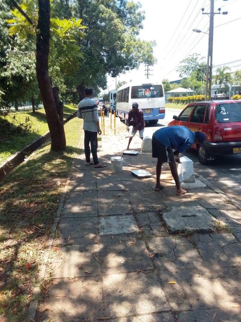 Construction of Guard Stones at Internal Roads of BOI Seethawaka