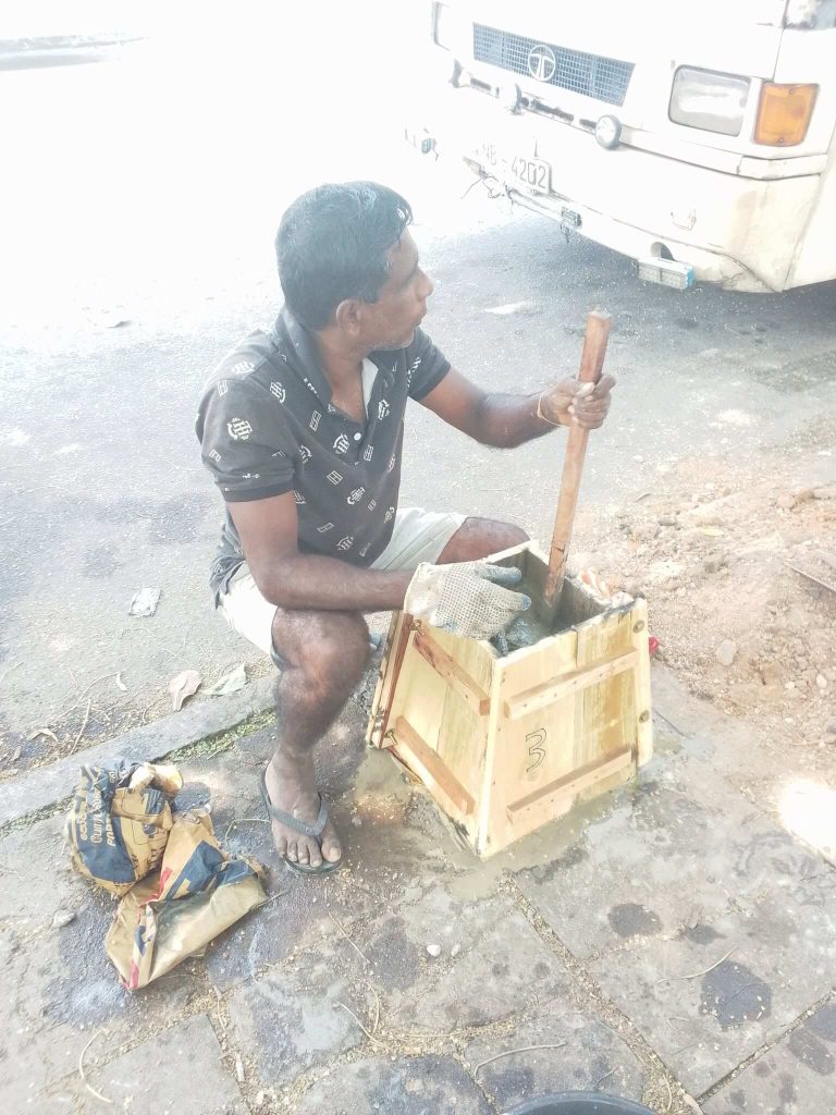 Construction of Guard Stones at Internal Roads of BOI Seethawaka