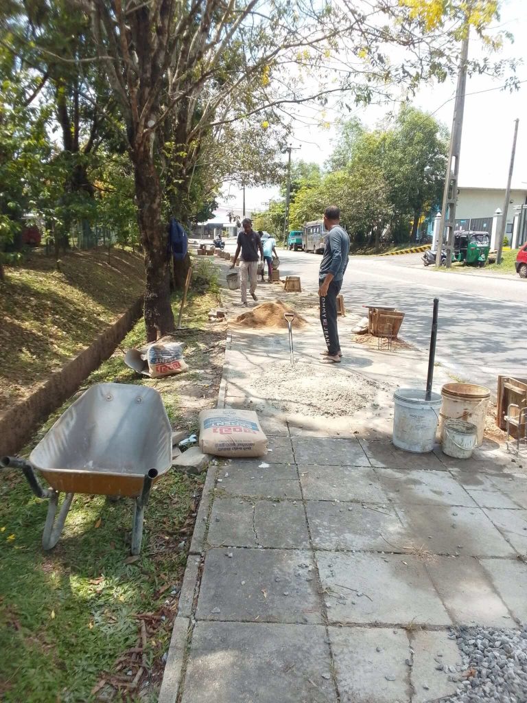 Construction of Guard Stones at Internal Roads of BOI Seethawaka