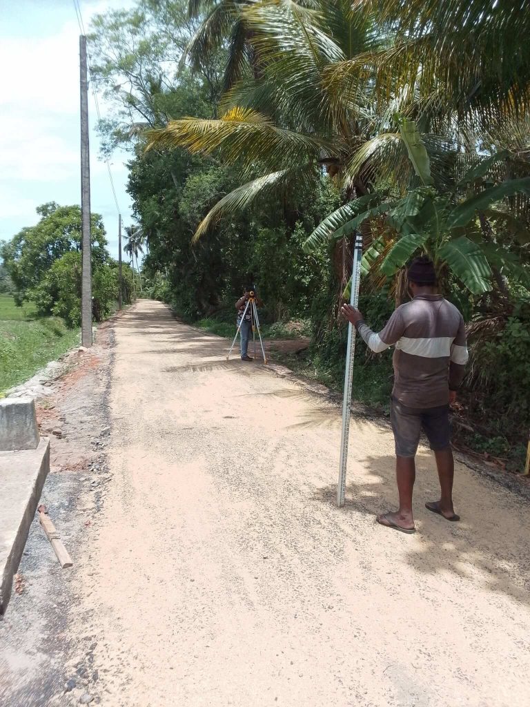 Road Surveying & Leveling at Rural Roads – RDA Chilaw